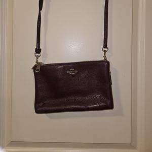 Eggplant purple Coach purse